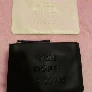2 “Size does matter” hand bags